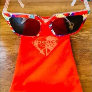 Colorful Peach Love California Women's Sunglasses